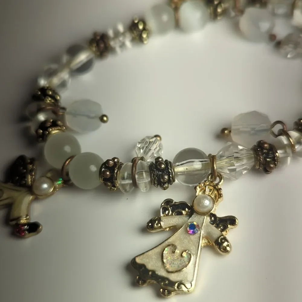 holiday Angel and beaded bracelet‎